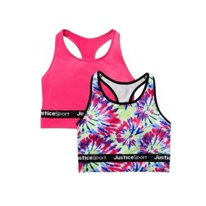 Justice Seamless Razor Back Sport Bras